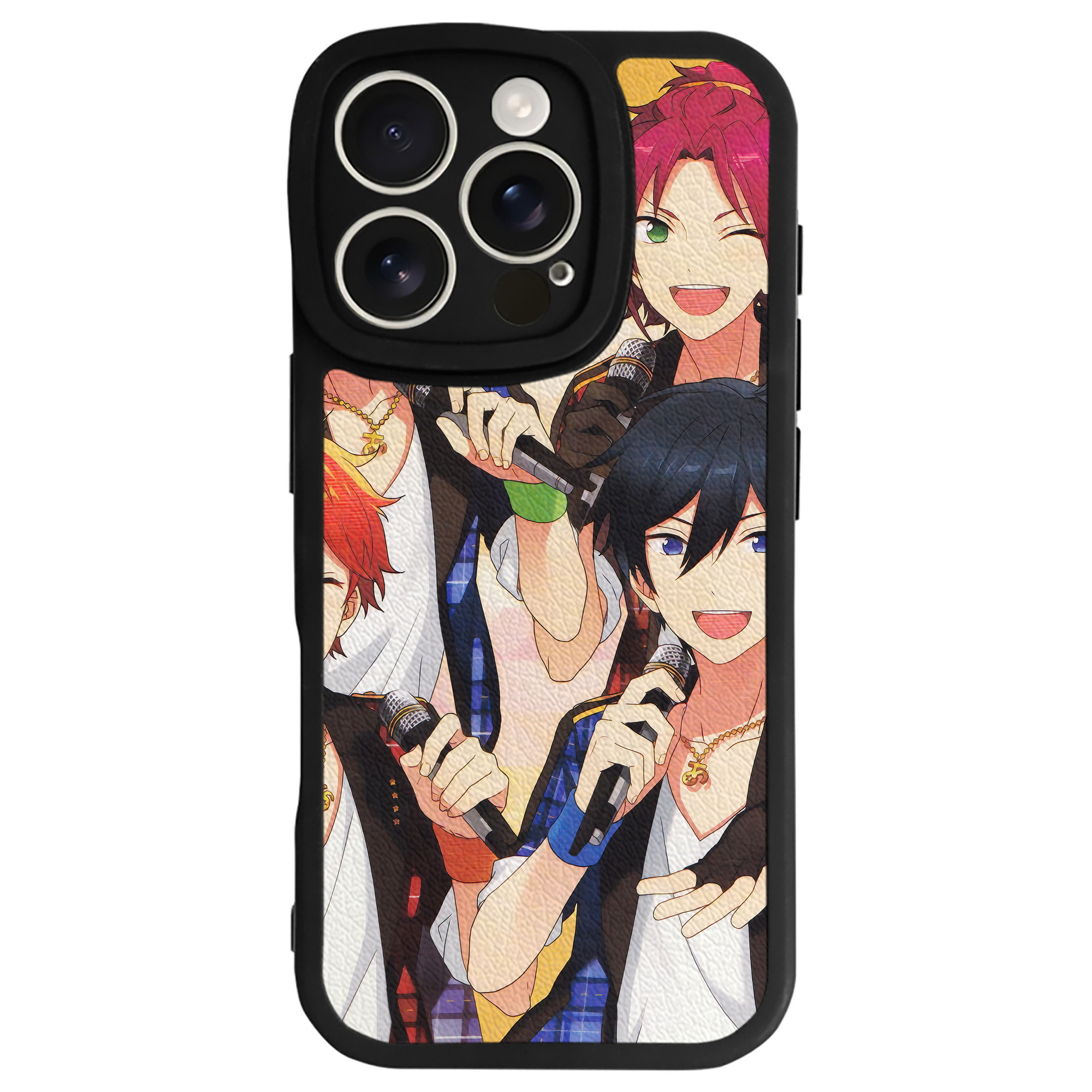 （画像用） あんさんぶるスターズ! Ensemble Stars 【iPhone 16シリーズ対応】シリコンスマホケース（レザー調） 材質：シリコン